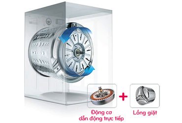 Máy giặt LG WD-12600 Inverter giặt tiết kiệm điện, tiết kiệm nước