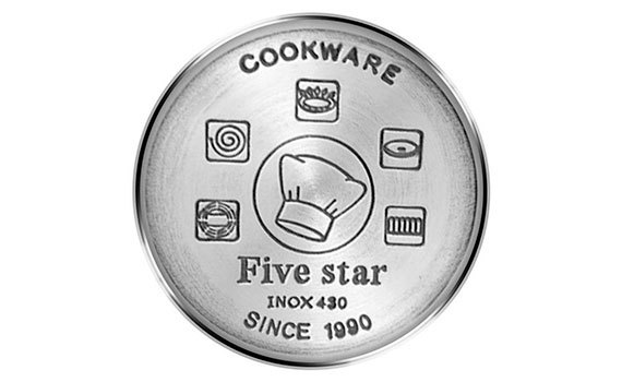 Bộ 5 nồi Fivestar FS08CG1 sử dụng được với bếp từ