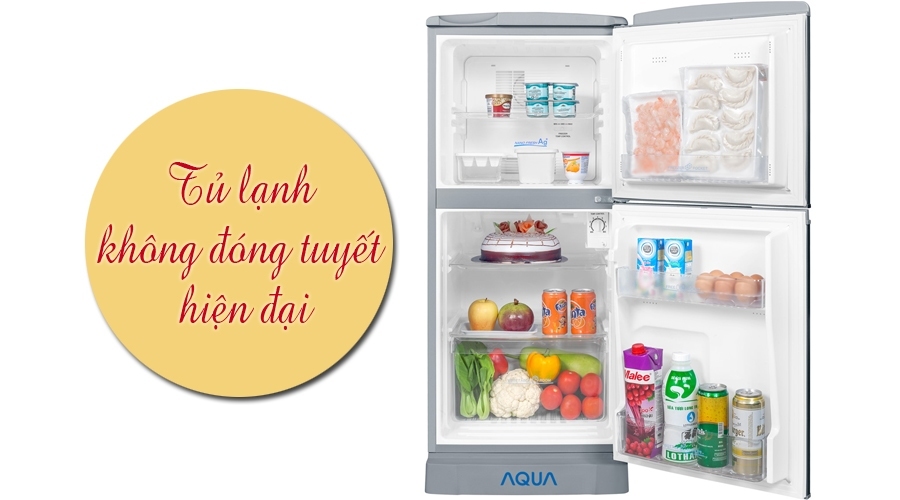 Tủ lạnh Aqua 110 lít AQR-125BN bạc bán trả góp 0% tại Nguyễn Kim