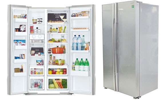 Tủ lạnh Hitachi R-S700PGV2 589 lít bạc giá tốt tại nguyenkim.com