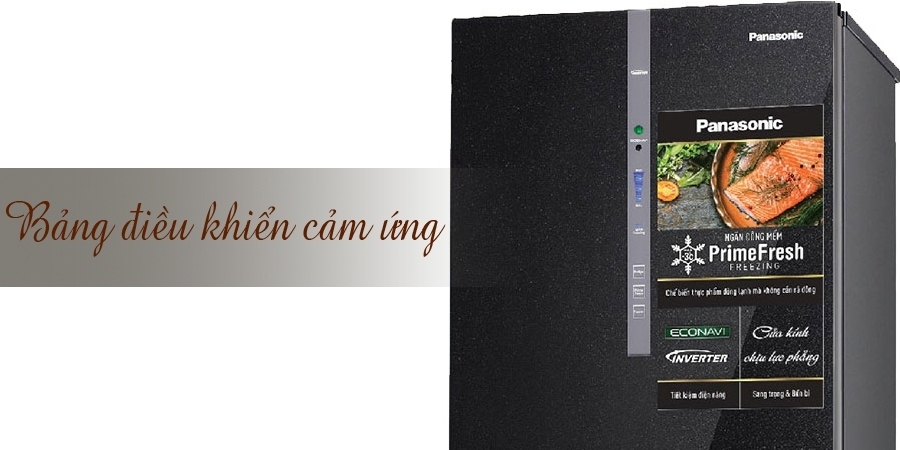 Tủ lạnh Panasonic 255 lít NR-BV288GKVN có bảng điều khiển cảm ứng