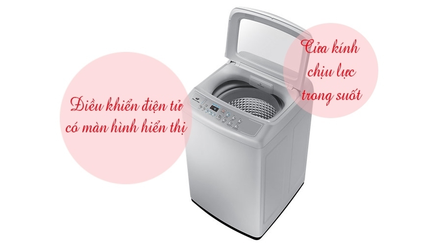 Máy giặt Samsung 7.2 kg WA72H4000SG bán trả góp 0% tại Nguyễn Kim