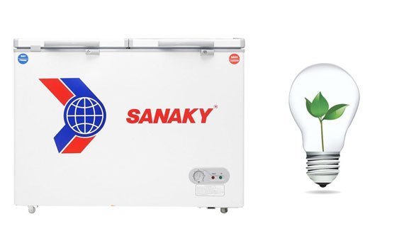 Tủ đông Sanaky VH-225W2 165 lít tiết kiệm điện năng