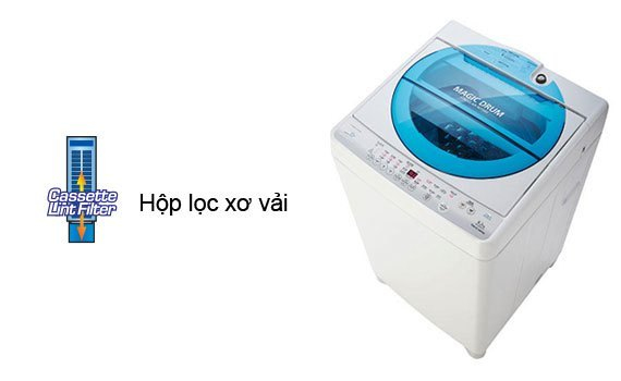 Máy giặt Toshiba AW-MF920LV 8.2 kg xanh dương có hộp lọc xơ vải