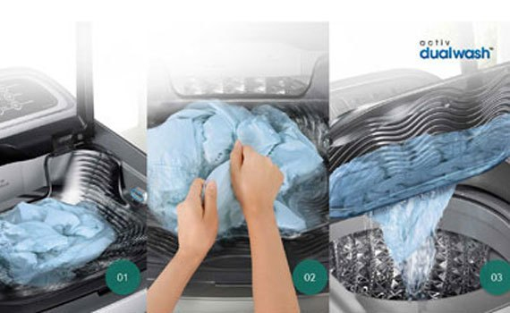 Mua máy giặt ở đâu tốt? Máy giặt Samsung WA90J5710SG 9 kg