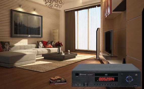Đầu DVD Arirang AR-3600KTV thiết kế nhỏ gọn sang trọng.