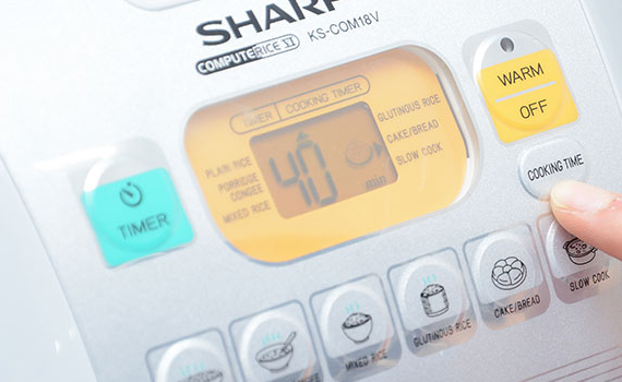 Nồi cơm điện SharpKS-COM18V 1.8 lít có màn hình điều khiển