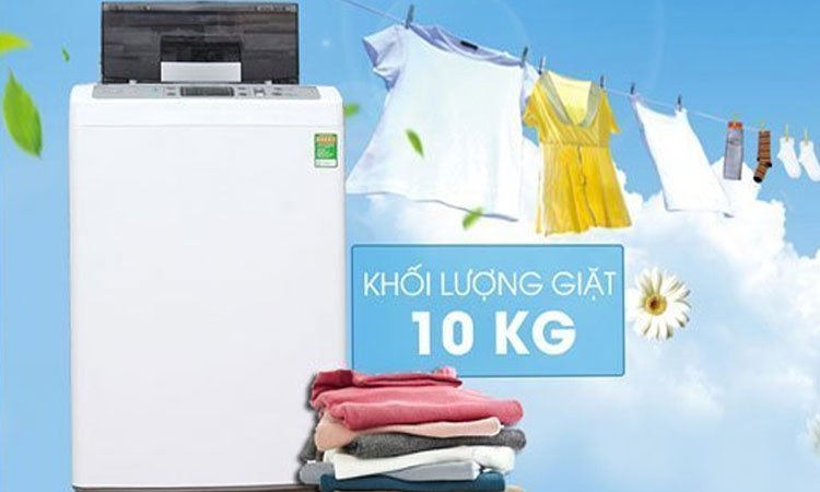 Máy giặt Hitachi SF-100XAV 220-VT (WH) có khối lượng giặt 10 kg