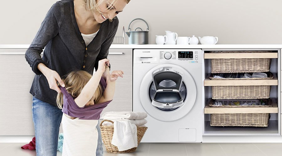 Máy giặt tiết kiệm điện năng. Máy giặt Samsung 8 kg WW80K5410WW
