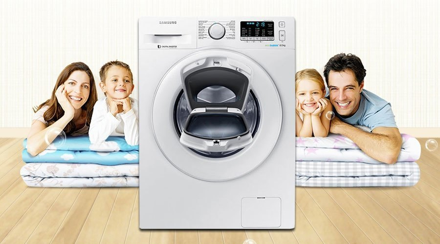 Máy giặt loại nào tốt? Máy giặt Samsung 8 kg WW80K5410WW