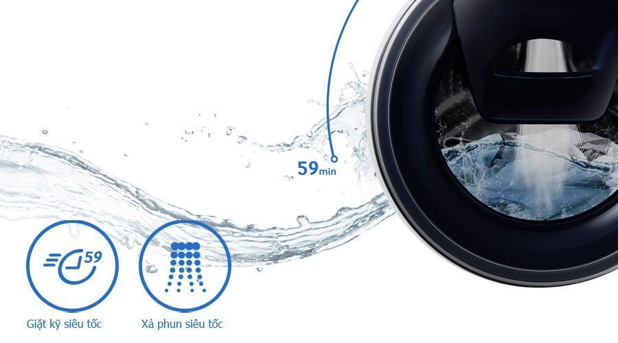 Máy giặt Samsung 9 kg WW90K6410QW giá tốt tại nguyenkim.com
