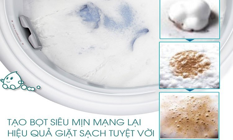 Máy giặt 9KG PANASONIC NA-F90A4HRV giặt sạch mọi vết bẩn