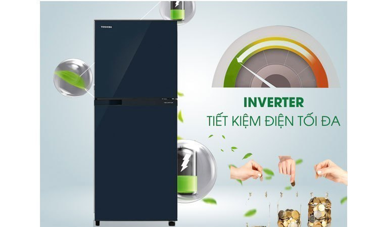 Tủ lạnh Toshiba GR-M28VUBZ(UB) 226 lít xanh đen tiết kiệm điện
