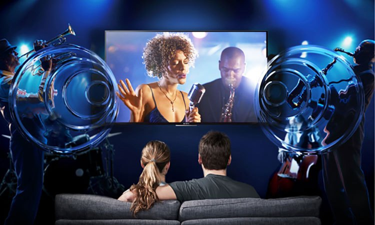 Smart tivi 4K 55 inch Sony KD557000E âm thanh chất lượng hoàn hảo