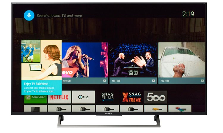 Smart tivi 4K 55 inch Sony KD-55X8500E tìm kiếm nội dung bằng giọng nói