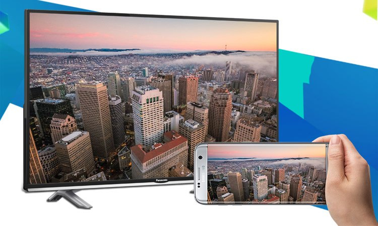 Smart tivi 40 inch Panasonic TH-40SE505V trình chiếu hình ảnh từ điện thoại lên màn hình tivi