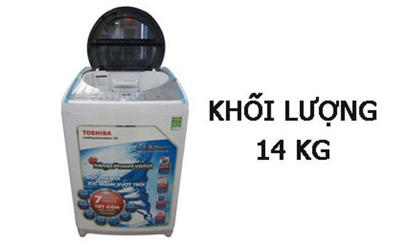 Máy giặt Toshiba AW-DC1500WV (WS) khối lượng giặt lớn lên đến 14 kg
