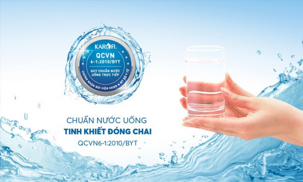 Máy lọc nước nóng lạnh Karofi KAD-K63 nước sau lọc đạt chuẩn quố gia về uống trực tiếp