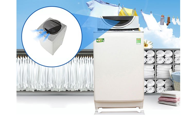 Máy giặt Toshiba AW-DE1100GV (WS) tiết kiệm thời gian phơi khô quần áo