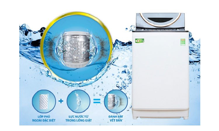 Máy giặt Toshiba AW-DME1200GV (WK) kháng khuẩn hiệu quả