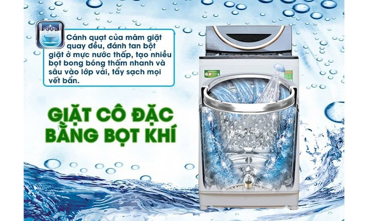 Máy giặt Toshiba AW-DME1200GV (WK) đánh bay mọi vết bẩn cứng đầu