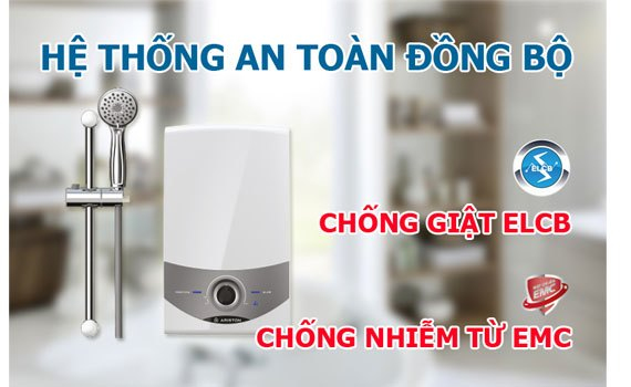 Máy nước nóng Ariston SM45PE-VN an toàn khi sử dụng