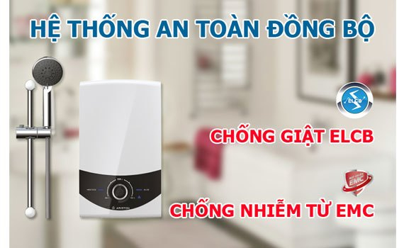 Máy nước nóng Ariston SMC45PE-VN an toàn khi sử dụng