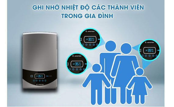 Máy nước nóng Ariston ST45PE-VN ghi nhớ nhiệt độ thông minh