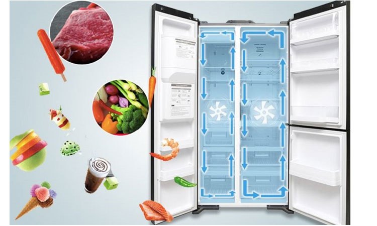 Tủ lạnh Hitachi R-M700AGPGV4X (DIA) làm lạnh hiệu quả