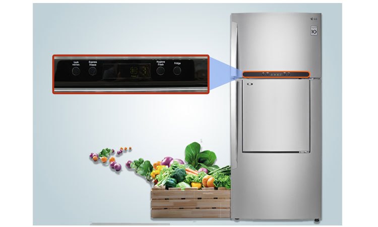 Tủ lạnh LG GR-L702SD bảng điều khiển hiện đại và tiện dụng