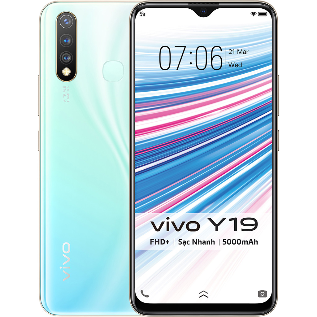 Vivo Y19 6GB 128GB Trắng Sương Mai Giá Tốt Nguyễn Kim