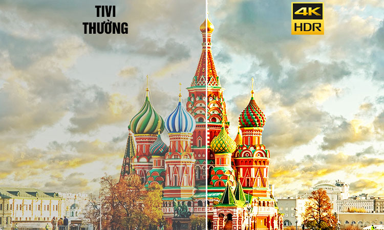 Tivi 4K Sony 49 inch KD49X7000E VN3 màu sắc sống động thật ấn tượng