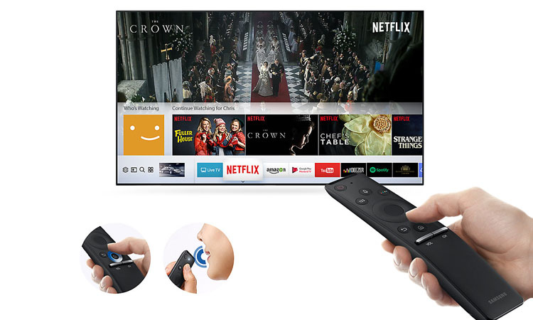 Smart tivi LED Samsung 55 inch UA55MU6100KXXV cho khả năng điều khiển dễ dàng