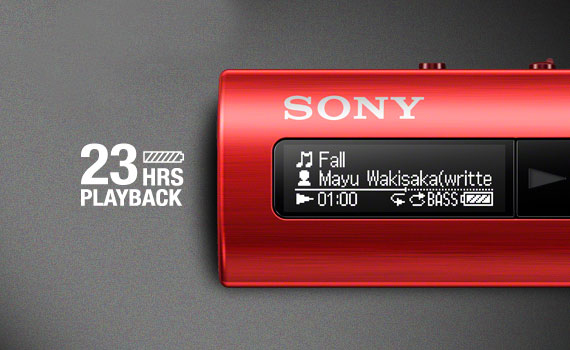 Máy nghe nhạc MP3 Sony NWZ-B183F cho thời lượng sử dụng cao