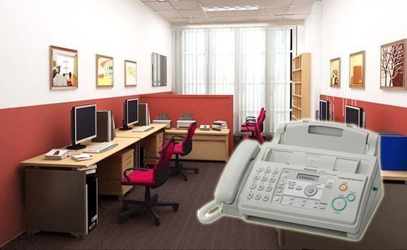 Máy fax Panasonic KX-FP701 có thiết kế gọn gàng