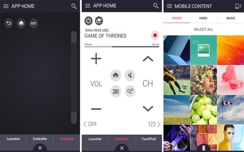 Smart tivi được điều khiển bằng ứng dụng LG TV Plus