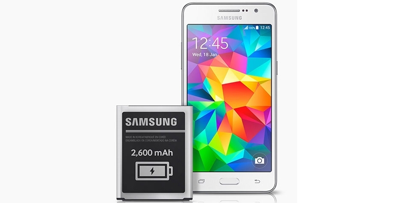 Điện thoại Samsung Galaxy Grand Prime G530H màu trắng với màn hình 5 inch