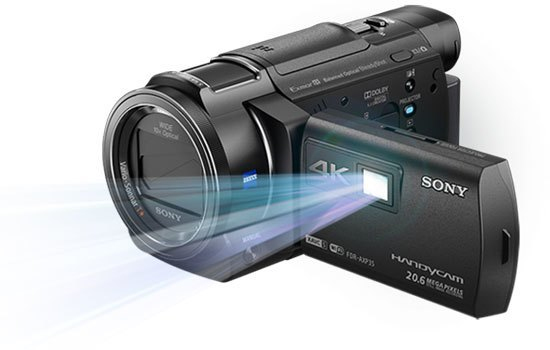 Máy quay phim Sony FDR-AXP35 quay 4K tại Nguyễn Kim