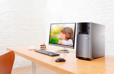 Máy tính bàn Asus M32AD trang bị ổ đĩa quang đọc/ ghi DVD