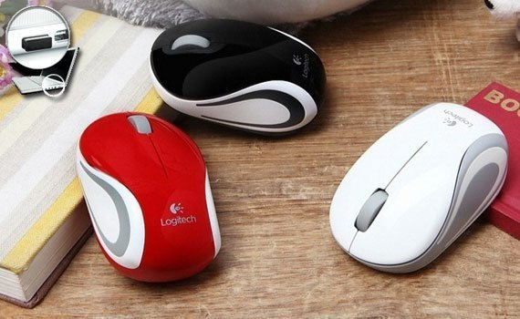 Chuột máy tính Logitech M187 đen có kết nối không dây tốt