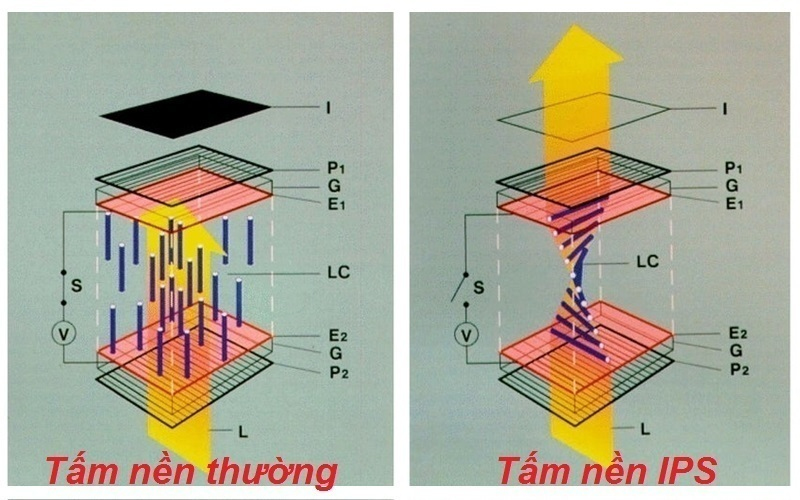 Cấu tạo kh&aacute;c biệt của tivi sử dụng tấm nền IPS