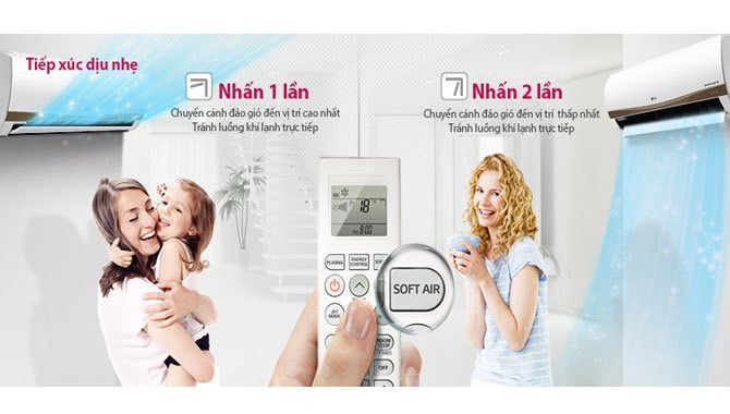 Máy lạnh LG V18ENC tiếp xúc dịu nhẹ, giá tốt tại Nguyễn Kim