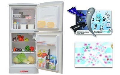 Tủ lạnh loại nào tốt?  Tủ lạnh Sanyo SR-125RN Bạc 110 Lít