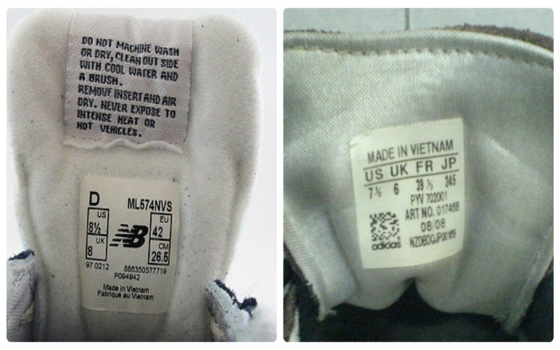 Hãy nhớ đọc nhãn của đôi giày trước khi giặt trong máy giặt