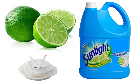 Nước rửa chén Sunlight diệt khuẩn 3.8 kg cho hương chanh thơm mát