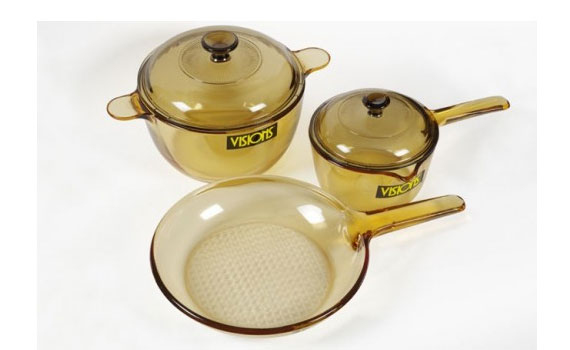Bộ 3 nồi thủy tinh Visions VS-329 không bám mùi, bám bẩn 
