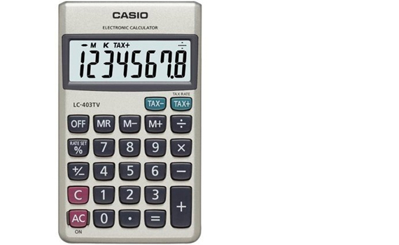 Máy tính Casio LC403TV giá rẻ khuyến mãi ưu đãi quà tặng tại nguyenkim.com