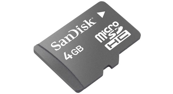 Thẻ nhớ Sandisk MicroSD 4GB bộ nhớ lưu trữ lớn