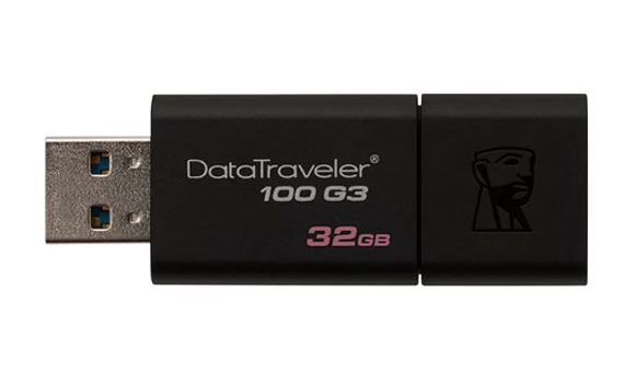 USB Kingston 32GB DT100G3 kiá»u dáng nhá» gá»n, chuyên nghiá»p
