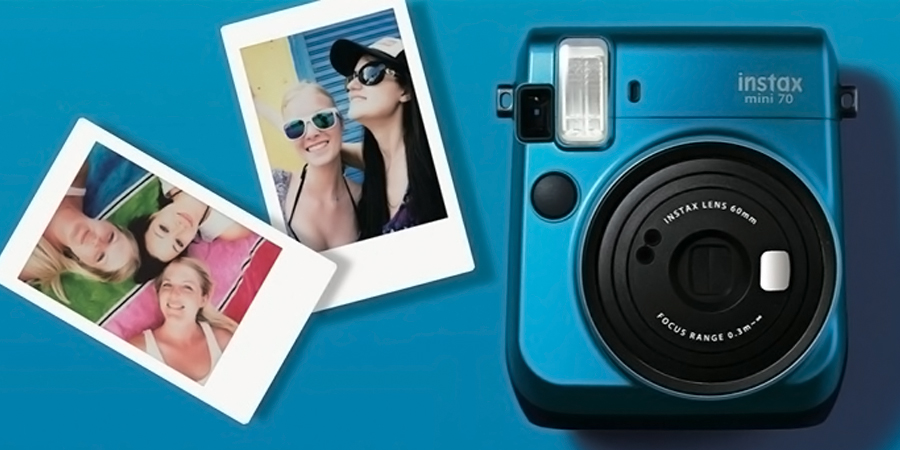 Máy chụp ảnh lấy liền Fuji Instax Mini 70 xanh giá rẻ ở nguyenkim.com
